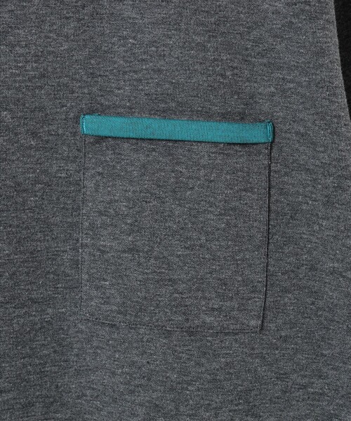 B:MING by BEAMS(ビーミングバイビームス)の「ダブルフェイス クルーネック カットソー(Tシャツ/カットソー・メンズ・ホワイト系その他5/チャコールグレー/ネイビー・S/M/L/XL)」の8枚目の写真