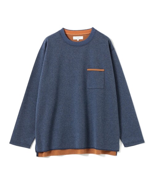B:MING by BEAMS(ビーミングバイビームス)の「ダブルフェイス クルーネック カットソー(Tシャツ/カットソー・メンズ・ホワイト系その他5/チャコールグレー/ネイビー・S/M/L/XL)」の17枚目の写真