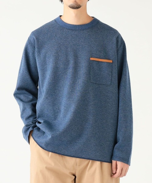 B:MING by BEAMS(ビーミングバイビームス)の「ダブルフェイス クルーネック カットソー(Tシャツ/カットソー・メンズ・ホワイト系その他5/チャコールグレー/ネイビー・S/M/L/XL)」の3枚目の写真