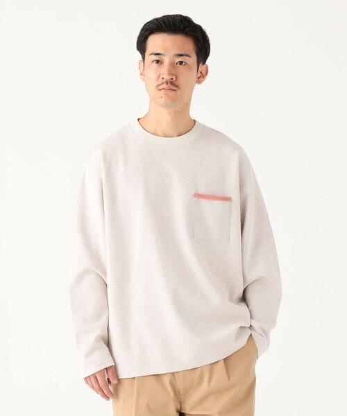 B:MING by BEAMS(ビーミングバイビームス)の「ダブルフェイス クルーネック カットソー(Tシャツ/カットソー・メンズ・ホワイト系その他5/チャコールグレー/ネイビー・S/M/L/XL)」の20枚目の写真