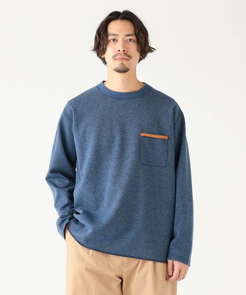B:MING by BEAMS(ビーミングバイビームス)の「ダブルフェイス クルーネック カットソー(Tシャツ/カットソー・メンズ・ネイビー/チャコールグレー/ホワイト系その他5・S/M/L/XL)」の21枚目の写真