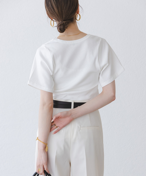 BY MALENE BIRGER 売れ筋商品|||バイマレンバーガー Tシャツ トップス レディース Tops White NOBLE｜BY MALENE BIRGER/バイマレーネビルガーTシャツ