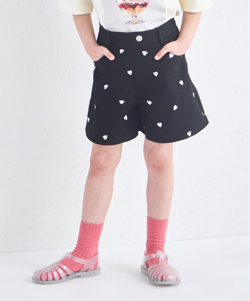 pairmanon（ペアマノン）の「ハート刺繍 ショートパンツ（その他パンツ・キッズ・インディゴブルー/ブラック/ライトブルー・100/110/120/130/140/150/90）」の20枚目の写真