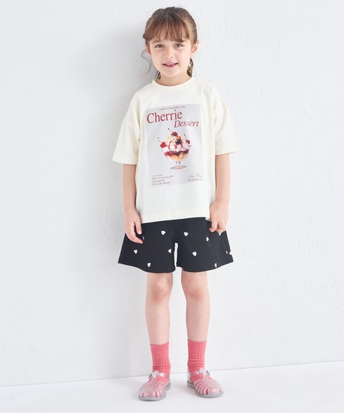 お値下げ　アルベロベロ　ネイビー ハート刺繍 ショートパンツ お値下げ アルベロベロ ネイビー ハート刺繍 ショートパン
