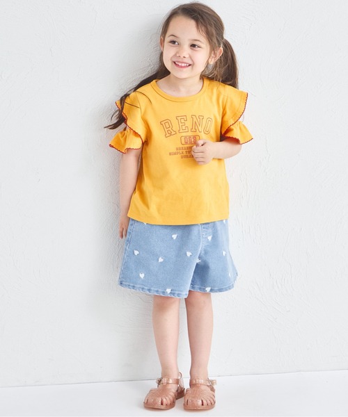 pairmanon（ペアマノン）の「ハート刺繍 ショートパンツ（その他パンツ・キッズ・インディゴブルー/ブラック/ライトブルー・100/110/120/130/140/150/90）」の10枚目の写真