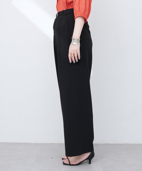 natural couture（ナチュラルクチュール）の「ビットベルトストレッチパンツ（その他パンツ・レディース・ネイビー/グレイッシュベージュ/ブラック・FREE）」の20枚目の写真