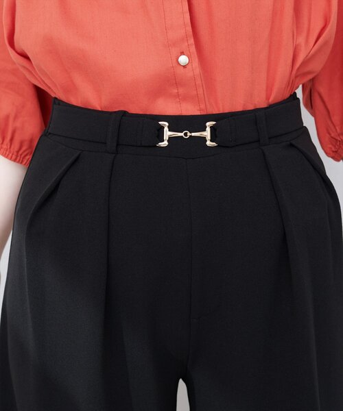 natural couture（ナチュラルクチュール）の「ビットベルトストレッチパンツ（その他パンツ・レディース・ネイビー/グレイッシュベージュ/ブラック・FREE）」の18枚目の写真