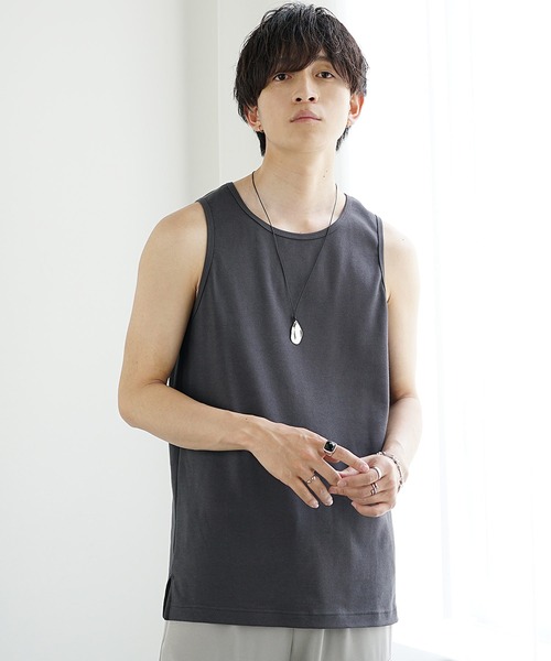 MinoriTY（マイノリティ）の「【MinoriTY】プレミアムコットンインナー専用タンクトップ メンズ フラットセミロング（タンクトップ・メンズ・ホワイト/ブラック・S/L/M）」の3枚目の写真