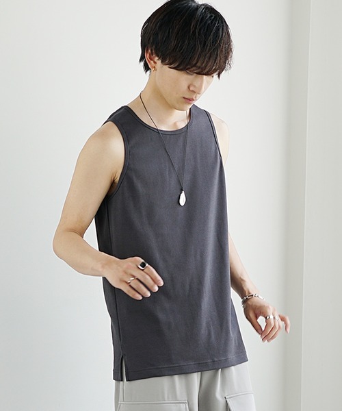 MinoriTY（マイノリティ）の「【MinoriTY】プレミアムコットンインナー専用タンクトップ メンズ フラットセミロング（タンクトップ・メンズ・ホワイト/ブラック・S/L/M）」の14枚目の写真