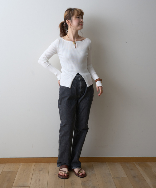 Rouge vif(ルージュヴィフ)の「【REMME/レメ】サムリングフラットサンダル(パンプス・レディース・ブラック/ブラウン・37/38/36)」の18枚目の写真