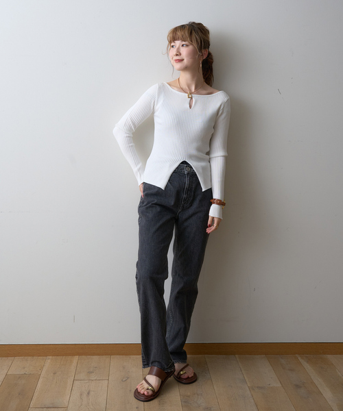 Rouge vif(ルージュヴィフ)の「【REMME/レメ】サムリングフラットサンダル(パンプス・レディース・ブラック/ブラウン・37/38/36)」の17枚目の写真