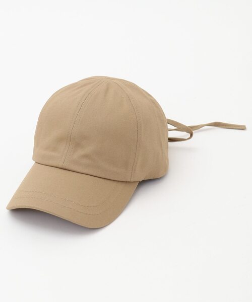 MELROSE claire（メルローズ クレール）の「【シーズン問わず被れるバックリボンキャップ】（キャップ・レディース・アイボリー/ブラック/ベージュ・FREE）」の3枚目の写真