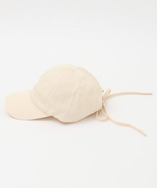 MELROSE claire（メルローズ クレール）の「【シーズン問わず被れるバックリボンキャップ】（キャップ・レディース・アイボリー/ブラック/ベージュ・FREE）」の4枚目の写真