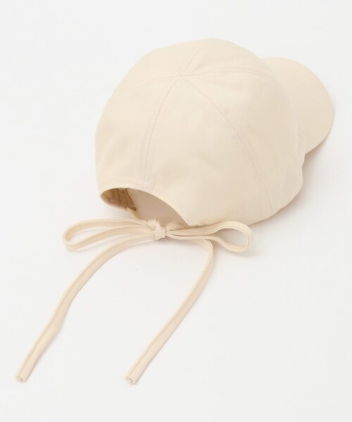 MELROSE claire（メルローズ クレール）の「【シーズン問わず被れるバックリボンキャップ】（キャップ・レディース・アイボリー/ブラック/ベージュ・FREE）」の5枚目の写真