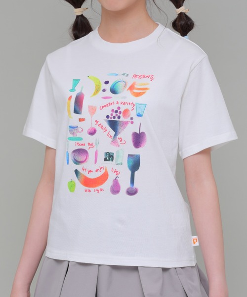 セール】コットン100％ カラフルイラスト 半袖Tシャツ（Tシャツ