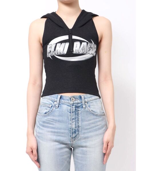 GYDA（ジェイダ）の「ELMIRAGEベアフーディートップス（Tシャツ/カットソー・レディース・オフホワイト/ブラック・FREE）」の12枚目の写真