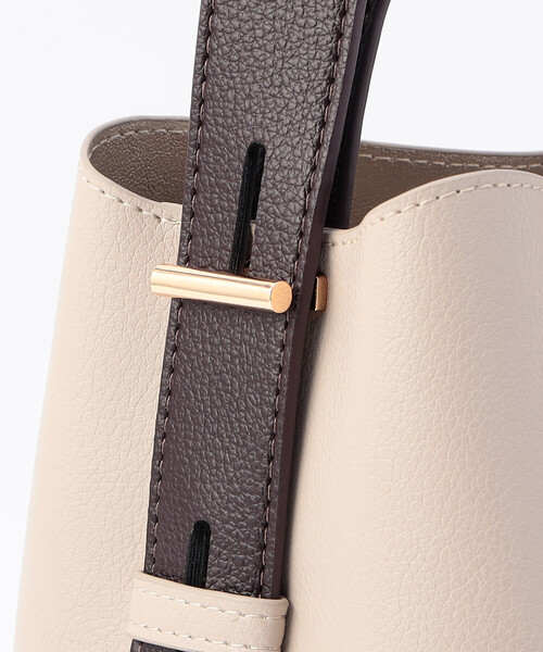 MONO　COMME CA（モノコムサ）の「2WAY ワンショルダー（ショルダーバッグ・レディース・ブラック/グレー/ベージュ・FREE）」の9枚目の写真