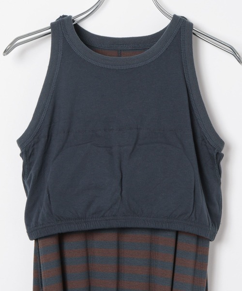 セール】【MILLER(ミラー)】別注ボーダーノースリーブワンピース