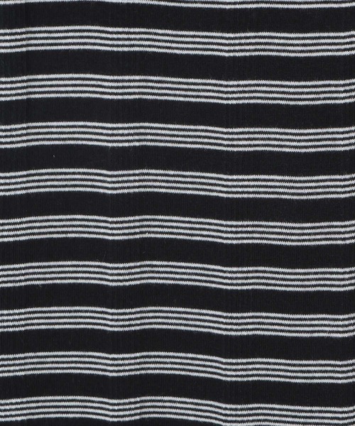 MILLER（ミラー）の「【MILLER(ミラー)】別注ボーダーノースリーブワンピース（ワンピース・レディース・ネイビー/ブラック・FREE）」の3枚目の写真