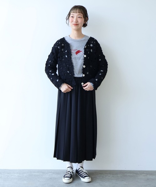 セール】ネパールハンドニット かぎ針レース カーディガン