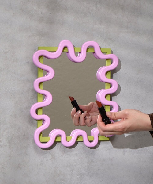 SAHIR（サヒール）の「【SAHIR サヒール】uneune mirror　うねうねミラー（ミラー・レディース・オレンジ/グリーン・0）」の7枚目の写真