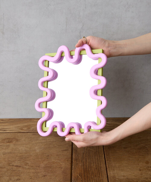 SAHIR（サヒール）の「【SAHIR サヒール】uneune mirror　うねうねミラー（ミラー・レディース・オレンジ/グリーン・0）」の8枚目の写真