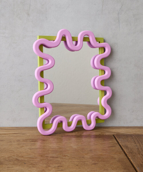 SAHIR（サヒール）の「【SAHIR サヒール】uneune mirror　うねうねミラー（ミラー・レディース・オレンジ/グリーン・0）」の9枚目の写真