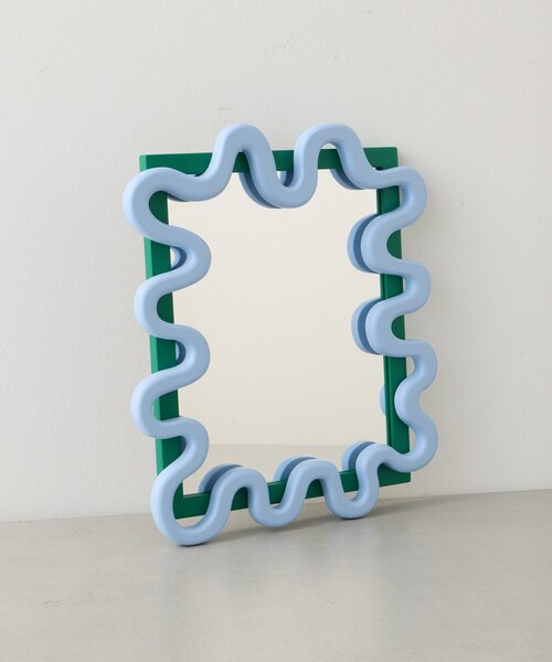 SAHIR(サヒール)の「【SAHIR サヒール】uneune mirror うねうねミラー(ミラー・レディース・オレンジ/グリーン/ブルー系その他/アイボリー・0)」の7枚目の写真