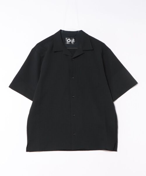 m.f.editorial（エムエフエディトリアル）の「【マシンウォッシャブル】m.f.エディトリアル メンズ circle motion Air オープンカラーストレッチ半袖シャツ(セットアップ可能)（シャツ/ブラウス・メンズ・ブラック/ネイビー・X-LARGE/LARGE/MEDIUM）」の14枚目の写真