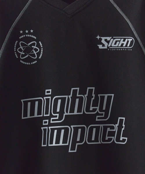 SUGGESTION（サジェッション）の「SUGGESTION/サジェッション サッカー デザイン トレーナー（スウェット・メンズ・ネイビー×ホワイト/ブラック×ホワイト/グレー×サックスブルー/グレー系その他/ブラック×グレー・M/L）」の22枚目の写真