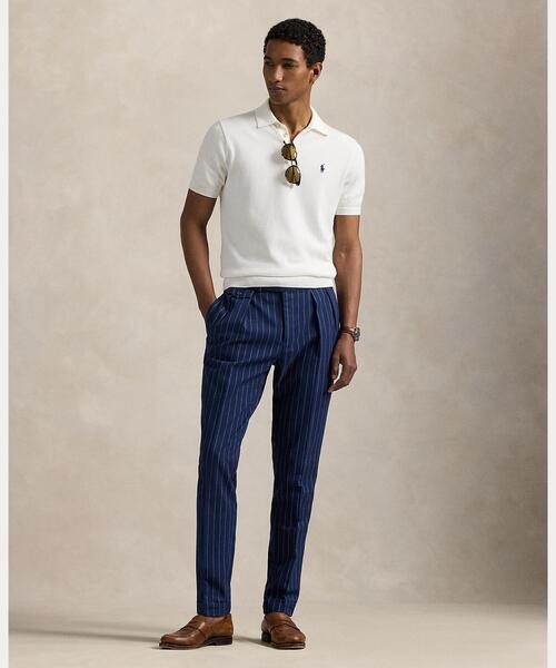 POLO RALPH LAUREN（ポロ ラルフ ローレン）の「コットン ポロカラー セーター（ニット/セーター・メンズ・ホワイト・L/M/S/XXL/XS/XL）」の5枚目の写真