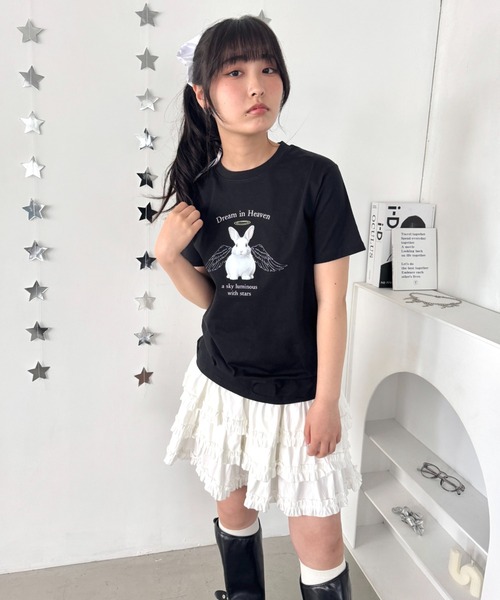 Loueme(ルエム)の「エンジェルバニーロゴTシャツ(Tシャツ/カットソー・レディース・グレー/ブラック/ホワイト・FREE)」の22枚目の写真