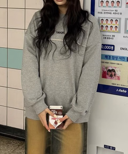 DAYDAY(デイデイ)の「ナショナルロゴクルーネックスウェット(スウェット・レディース・ネイビー/グレー・M/L/XL)」の11枚目の写真