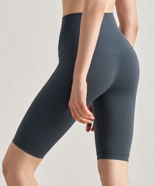 セール】レディース ハイウエストヨガレギンスショートパンツ