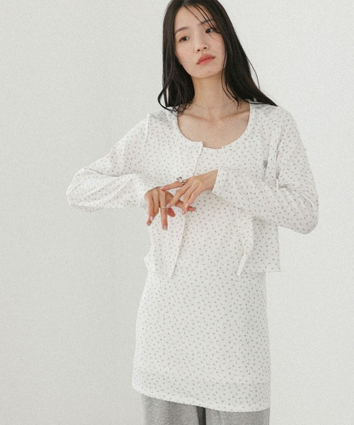 Heather(ヘザー)の「パターンメッシュカット2Pワンピース 571639(ワンピース・レディース・グレー系その他/ホワイト系その他/ネイビー・FREE)」の5枚目の写真