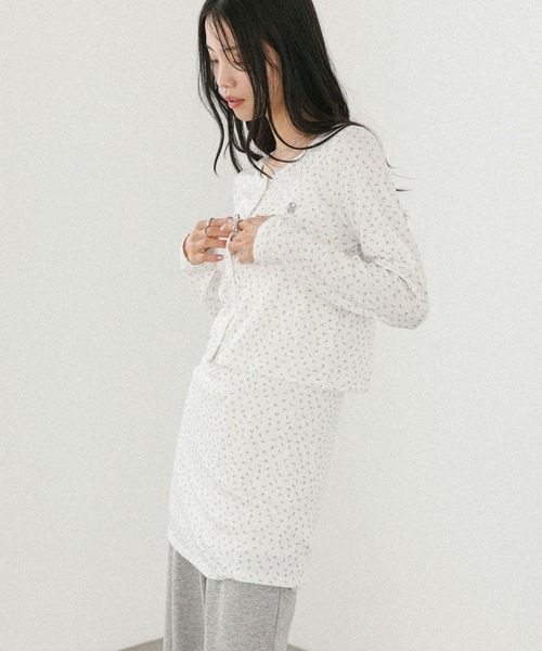 Heather(ヘザー)の「パターンメッシュカット2Pワンピース 571639(ワンピース・レディース・グレー系その他/ホワイト系その他/ネイビー・FREE)」の11枚目の写真