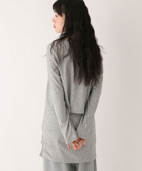 Heather(ヘザー)の「パターンメッシュカット2Pワンピース 571639(ワンピース・レディース・グレー系その他/ホワイト系その他/ネイビー・FREE)」の20枚目の写真
