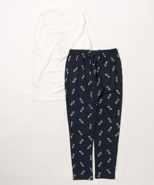 POLO RALPH LAUREN（ポロ ラルフ ローレン）の「【POLO RALPH LAUREN】モーニングローブベア セット（ルームウェア/パジャマ・メンズ・ホワイト・MEDIUM/LARGE）」の2枚目の写真
