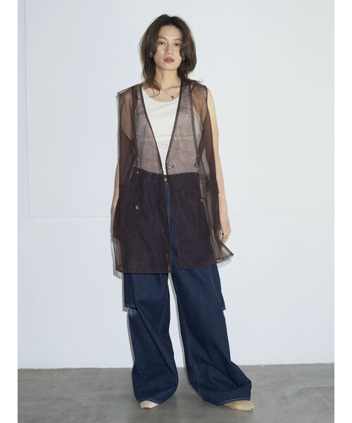 Htage（テージ）の「【Htage】サイドカットデザインルーズデニム（デニムパンツ・レディース・インディゴブルー・24inch/25inch/26inch）」の8枚目の写真