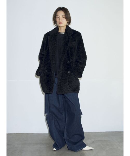 Htage】サイドカットデザインルーズデニム（デニムパンツ）｜Htage