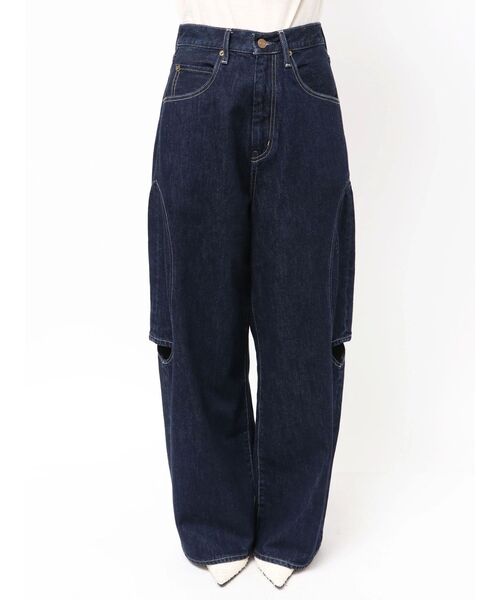 Htage（テージ）の「【Htage】サイドカットデザインルーズデニム（デニムパンツ・レディース・インディゴブルー・24inch/25inch/26inch）」の16枚目の写真