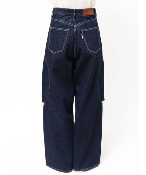 Htage】サイドカットデザインルーズデニム（デニムパンツ）｜Htage