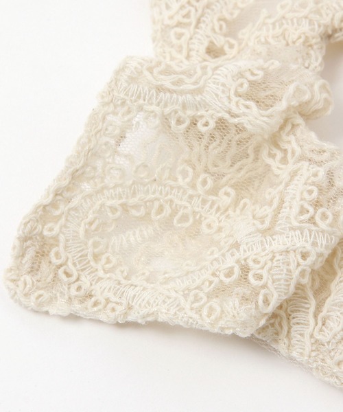 LEPSIM(レプシィム)の「レースシュシュ 499794(シュシュ・レディース・ブラック/アイボリー・ONE SIZE)」の5枚目の写真