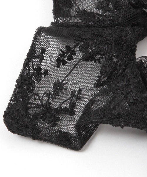 LEPSIM(レプシィム)の「レースシュシュ 499794(シュシュ・レディース・ブラック/アイボリー・ONE SIZE)」の4枚目の写真