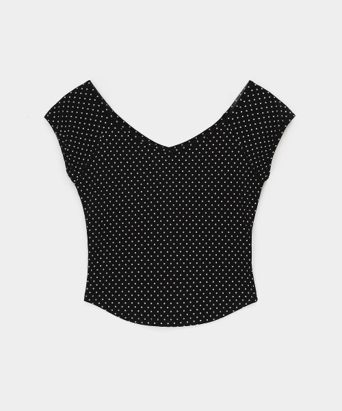 BLACKUP（ブラックアップ）の「[MADE] キルドットキャップスリーブT（Tシャツ/カットソー・レディース・ブラック/レッド/ホワイト・FREE）」の12枚目の写真
