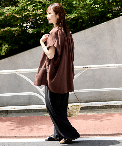 SLOBE IENA - 新品タグ付き♦︎ SLOBE IENA ベーシックバンドカラーシャツ バンドカラーシャツ（シャツ／ブラウス）｜SLOBE IENA（スローブ