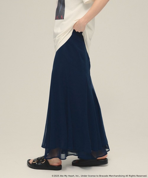 eL(エル)の「【eL】Tight Flare Skirt/572923(スカート・レディース・ネイビー/ブラック・FREE)」の12枚目の写真
