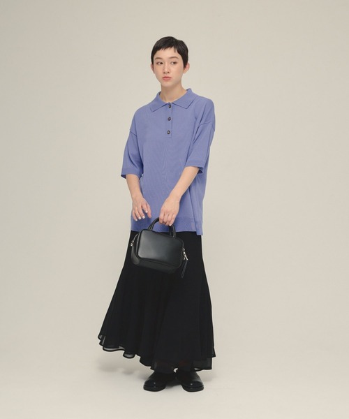 eL(エル)の「【eL】Tight Flare Skirt/572923(スカート・レディース・ネイビー/ブラック・FREE)」の6枚目の写真