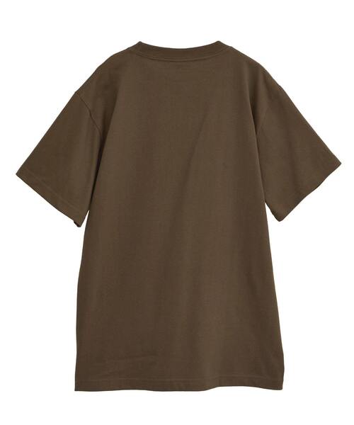 Tiara（ティアラ）の「【HEALTHY DENIM/ヘルシーデニム】Tシャツ（Healthy New My Life）（Tシャツ/カットソー・レディース・ネイビー/ブラウン/ホワイト・FREE）」の4枚目の写真