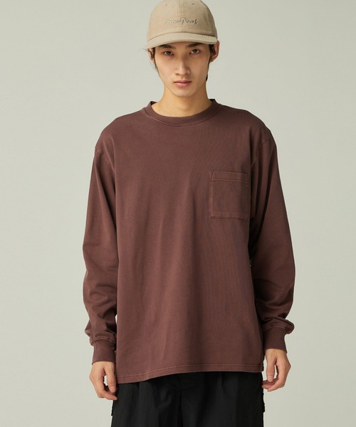 Snow Peak(スノーピーク)の「Snow Peak / Garment Dyed L/S T-Shirt ガーメントダイ ロング Tシャツ(Tシャツ/カットソー・メンズ・アイボリー/レッド/ダークグリーン/チャコール・XL/L/M/S/XXL)」の4枚目の写真
